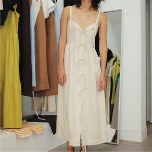 Ajaie Alaie candor dress Midi Bows Beige XS